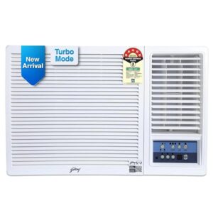 Godrej 1.5 Ton 5 Star, Turbo Mode, Inverter Window AC (Copper, Anti-Dust Filter, Anti-Freeze Thermostat, AC 1.5T WIC 18UTC5 WWA, White)
